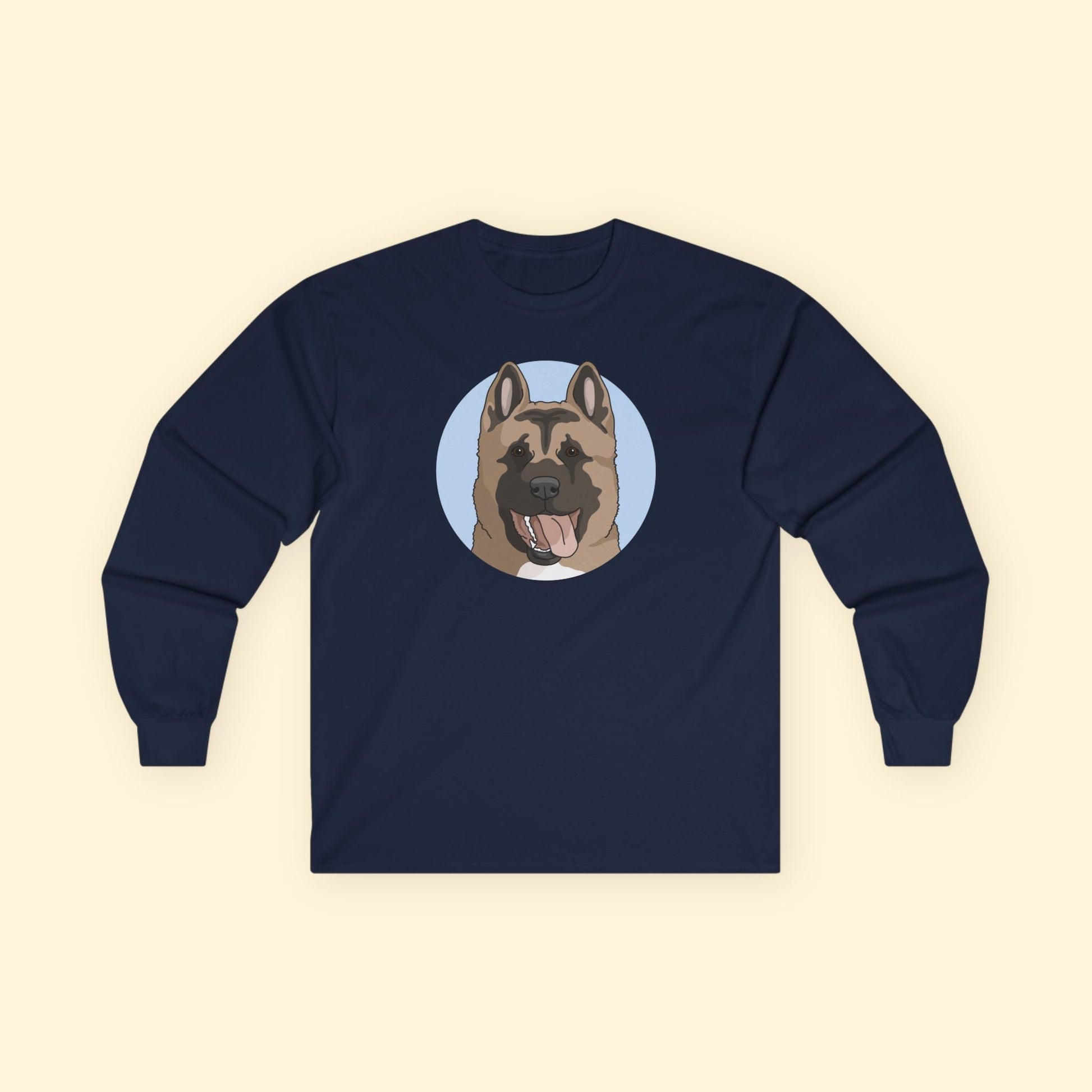 Akita | Long Sleeve Tee - Detezi Designs - 32102307560551002706