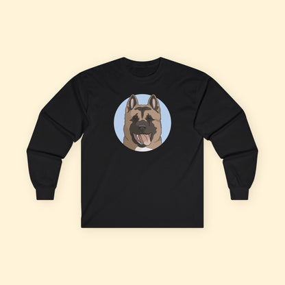 Akita | Long Sleeve Tee - Detezi Designs - 33181865905621873262