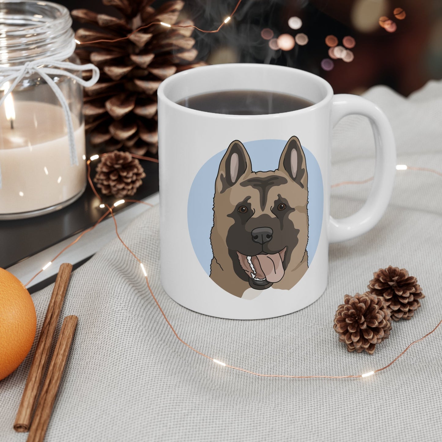 Akita | Mug - Detezi Designs - 25880375892478875943