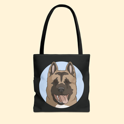 Akita | Tote Bag - Detezi Designs - 24539416619561134873