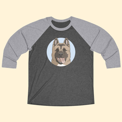 Akita | Unisex 3\4 Sleeve Tee - Detezi Designs - 22833302507163551289