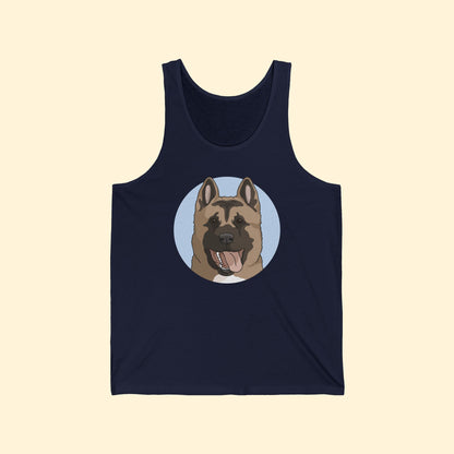 Akita | Unisex Tank - Detezi Designs - 10301729625435886830