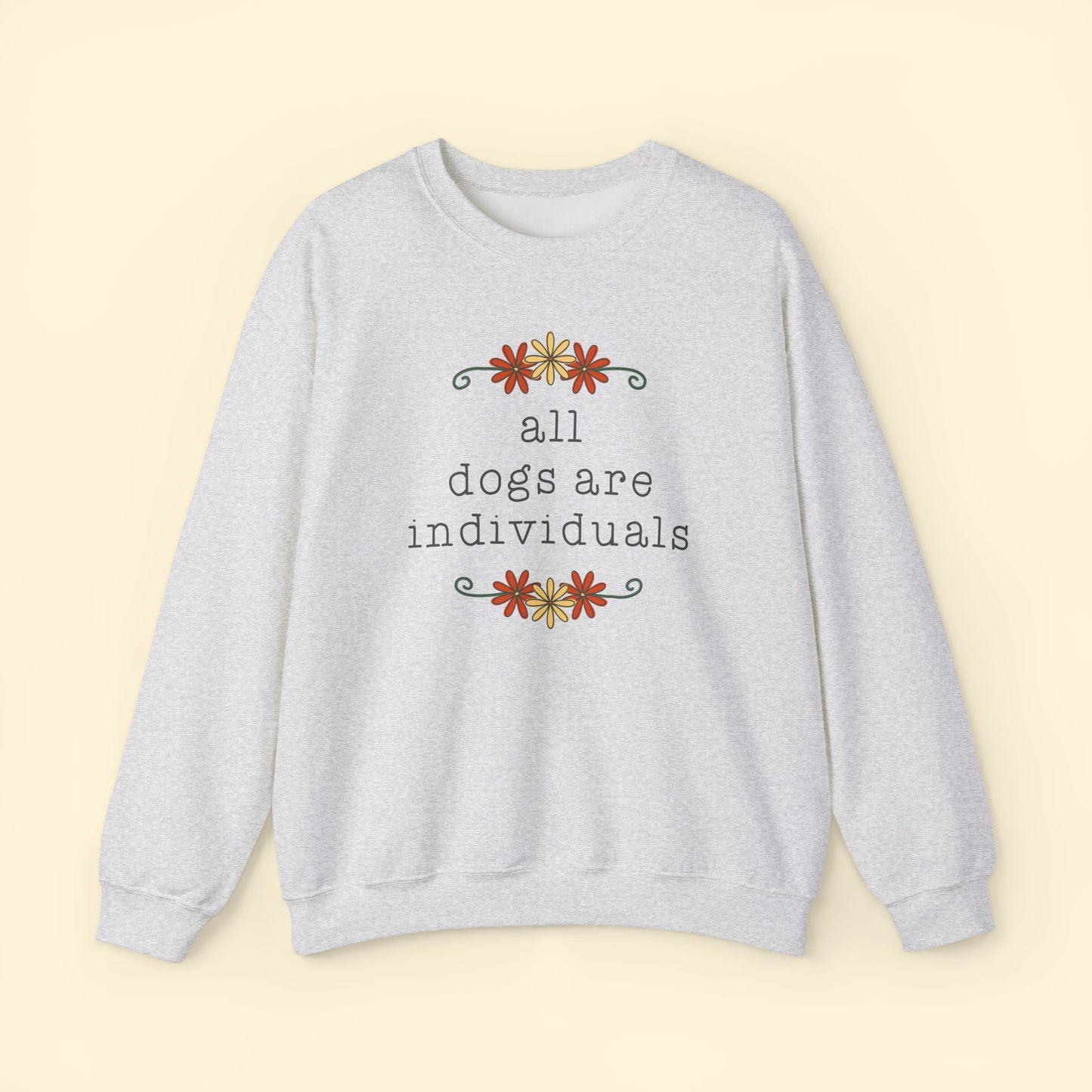 All Dogs Are Individuals | Crewneck Sweatshirt - Detezi Designs - 28317490916591102253