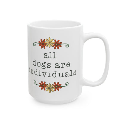 All Dogs Are Individuals | Mug - Detezi Designs - 10664637544807999661