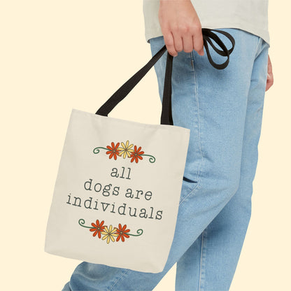 All Dogs Are Individuals | Tote Bag - Detezi Designs - 12504073308888350812