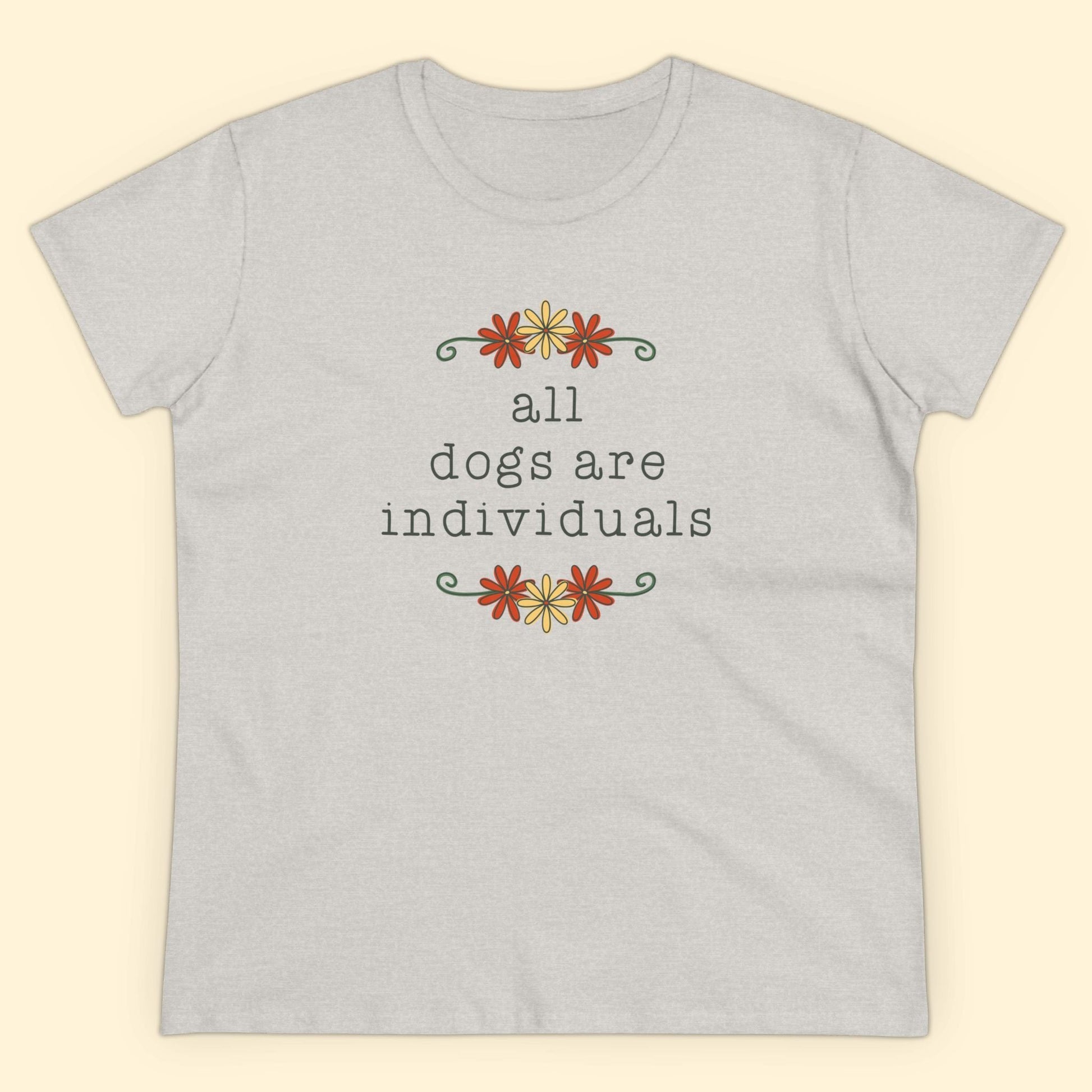 All Dogs Are Individuals | Women's Midweight Cotton Tee - Detezi Designs - 15337966982908815010