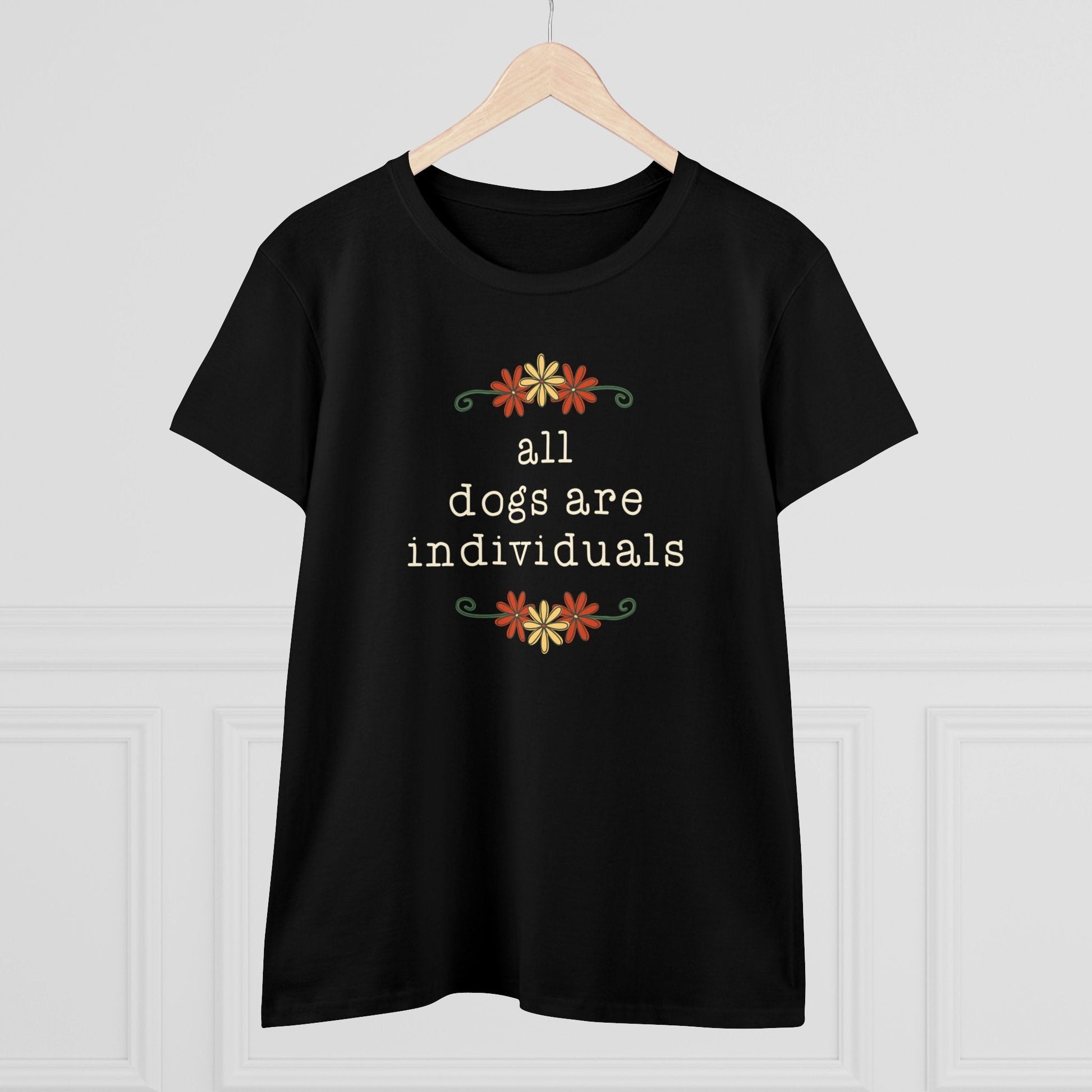 All Dogs Are Individuals | Women's Midweight Cotton Tee - Detezi Designs - 28716595960765529118