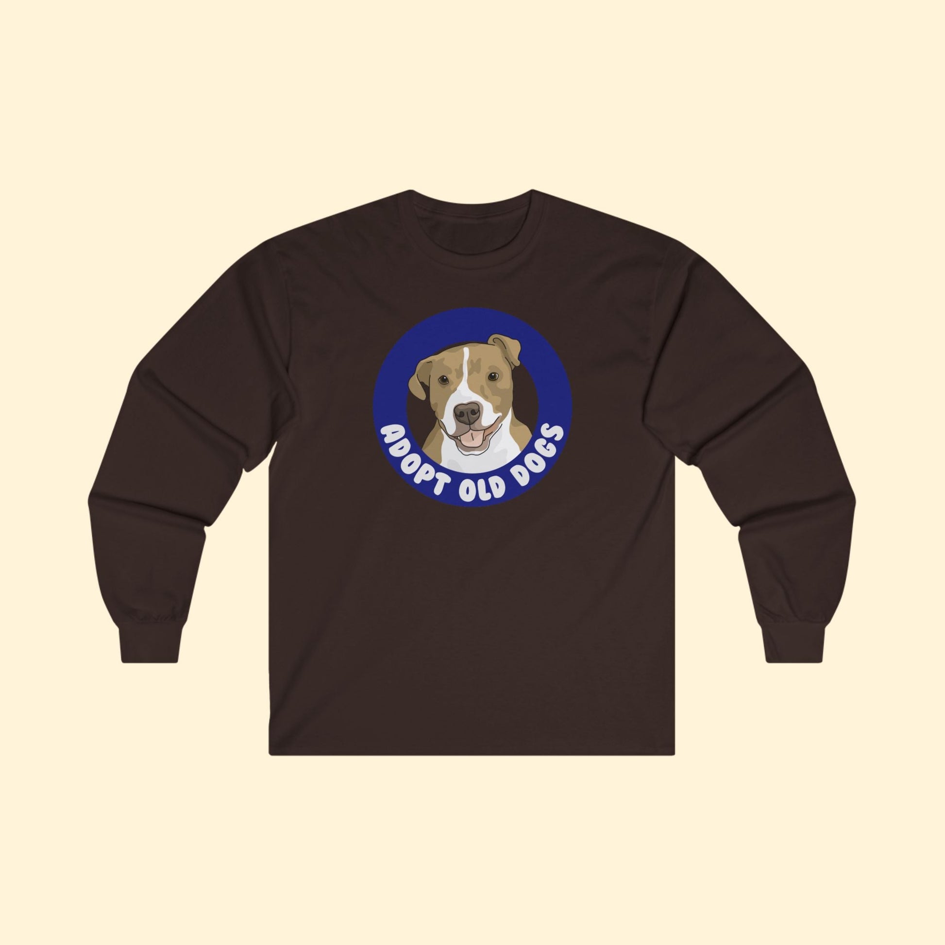 Alma | Adopt Old Dogs | Long Sleeve Tee - Detezi Designs - 21733539231666228187