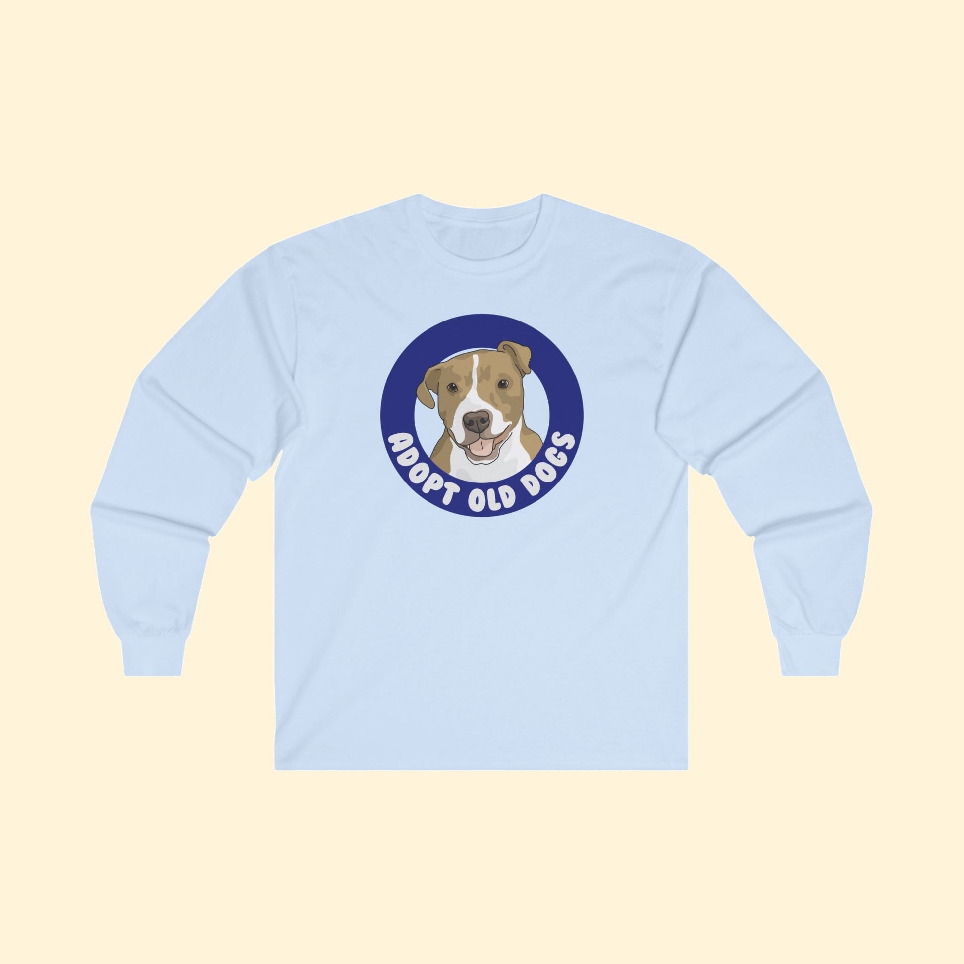 Alma | Adopt Old Dogs | Long Sleeve Tee - Detezi Designs - 24294806664828996937