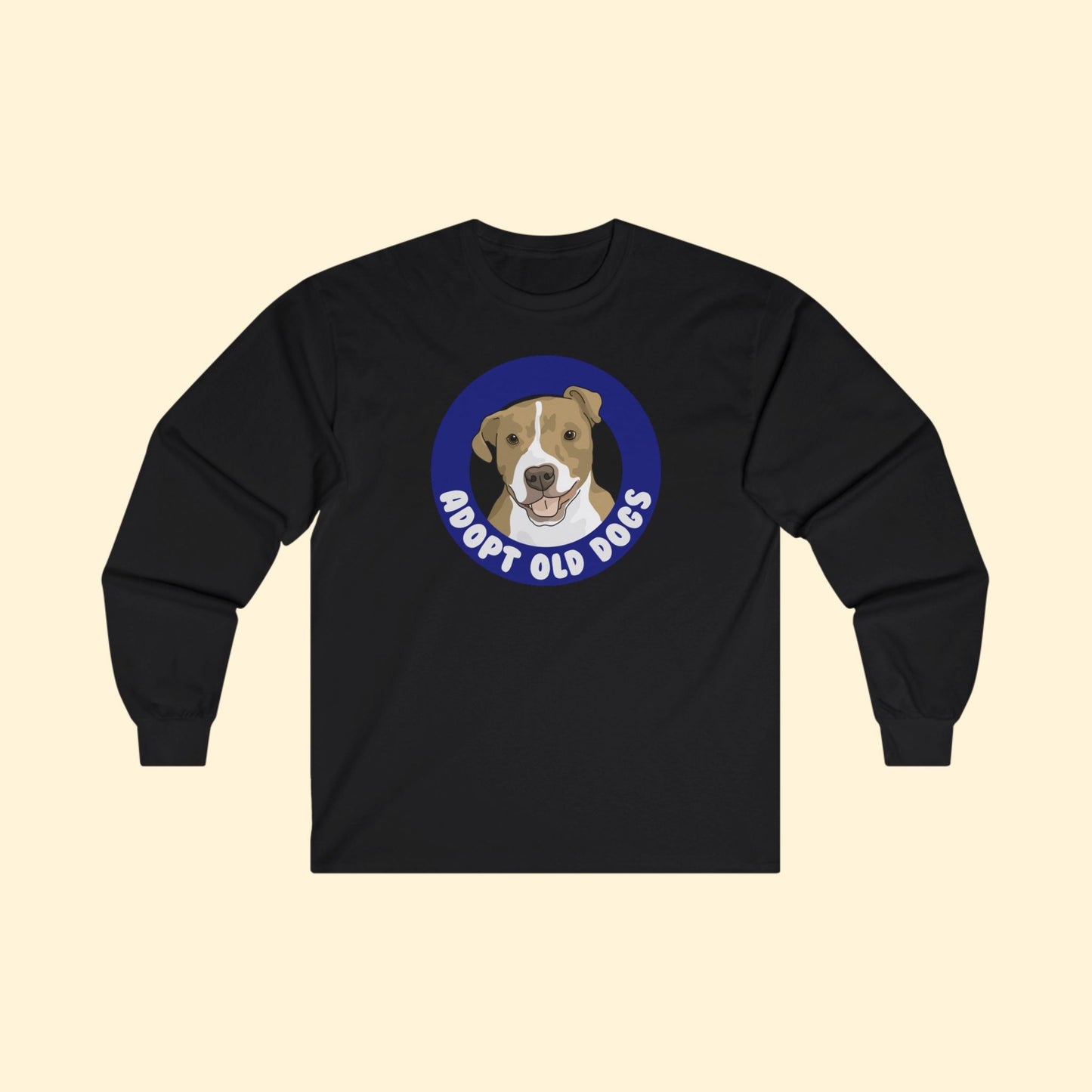 Alma | Adopt Old Dogs | Long Sleeve Tee - Detezi Designs - 29001756505051831209