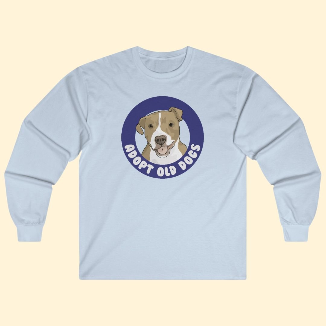 Alma | Adopt Old Dogs | Long Sleeve Tee - Detezi Designs-29001756505051831209