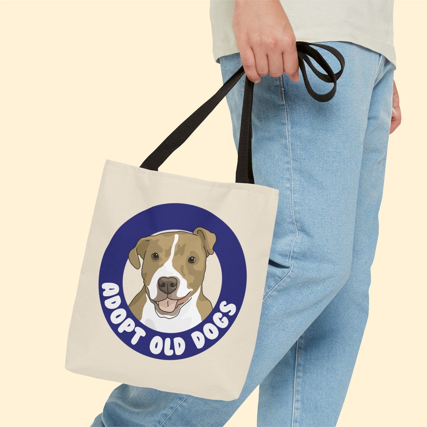 Alma | Adopt Old Dogs | Tote Bag - Detezi Designs-26176980741104984921