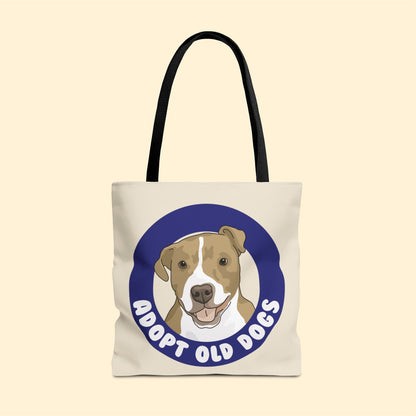 Alma | Adopt Old Dogs | Tote Bag - Detezi Designs-26176980741104984921