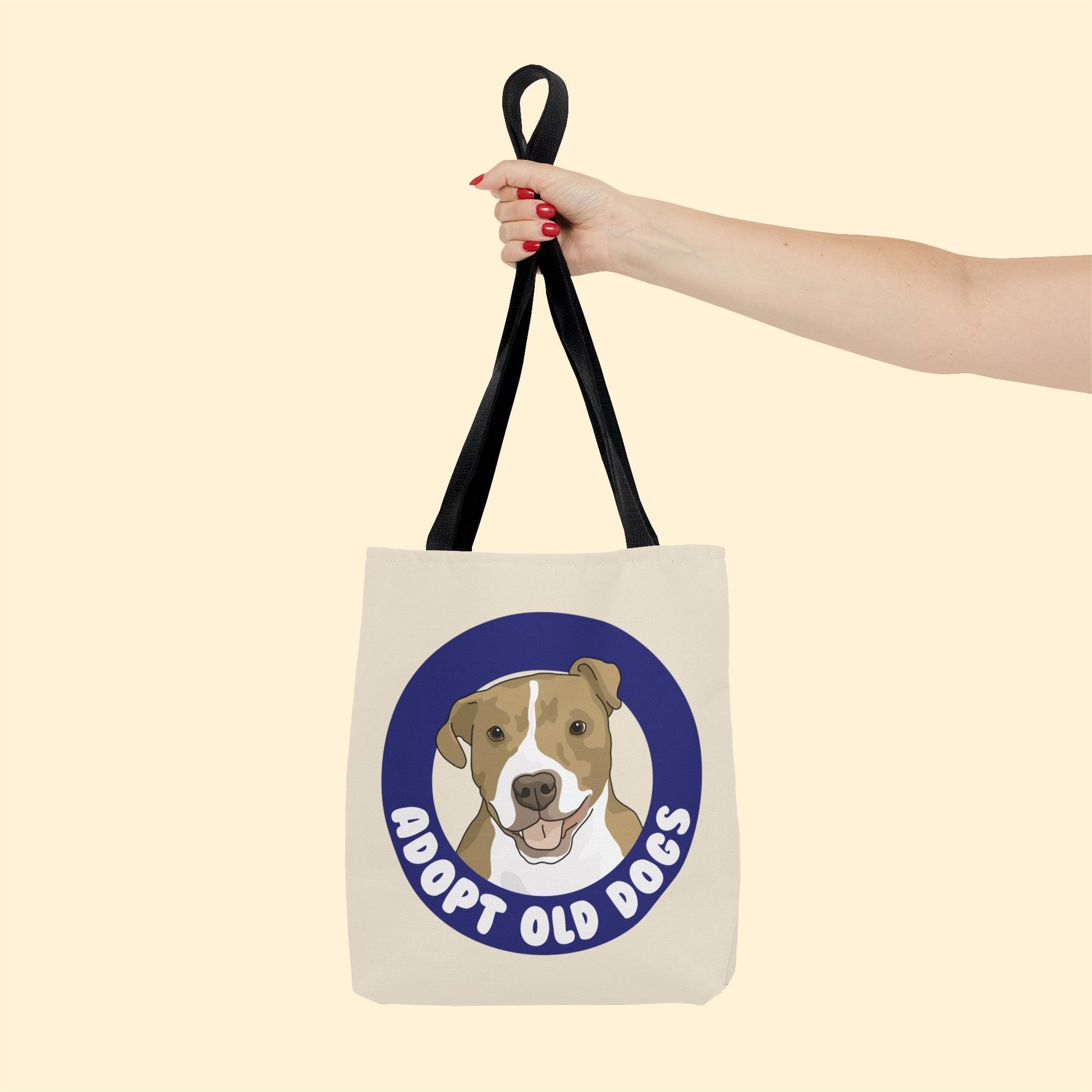 Alma | Adopt Old Dogs | Tote Bag - Detezi Designs-26604337086965834266