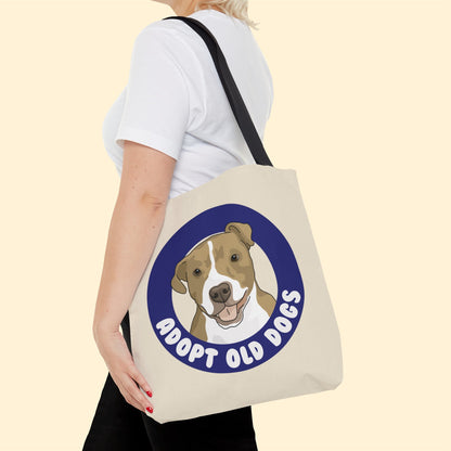 Alma | Adopt Old Dogs | Tote Bag - Detezi Designs-34579976364202531995