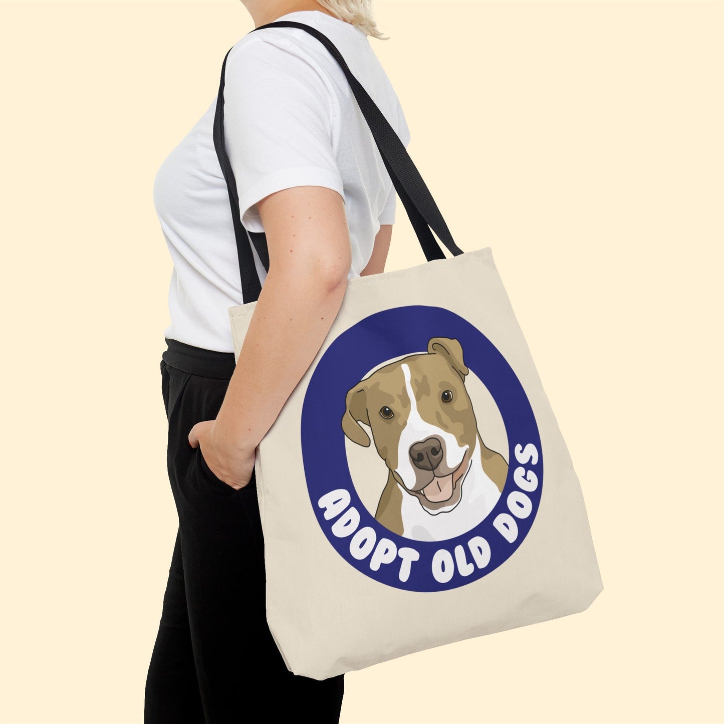 Alma | Adopt Old Dogs | Tote Bag - Detezi Designs-74176515031997150368