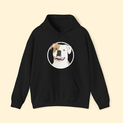 American Bulldog Circle | Hooded Sweatshirt - Detezi Designs - 24689314683257170026