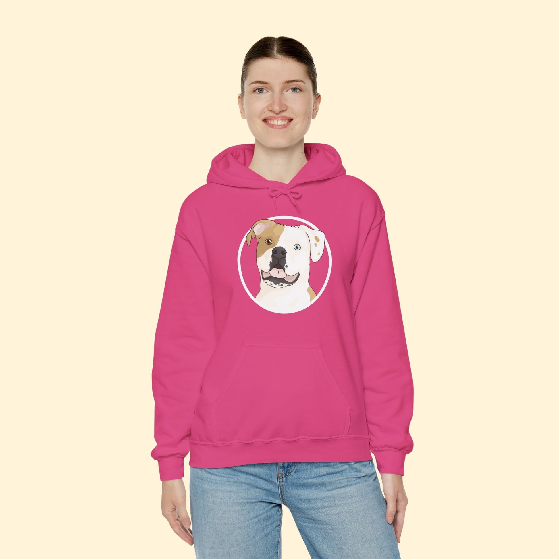 American Bulldog Circle | Hooded Sweatshirt - Detezi Designs - 25956610073204065192