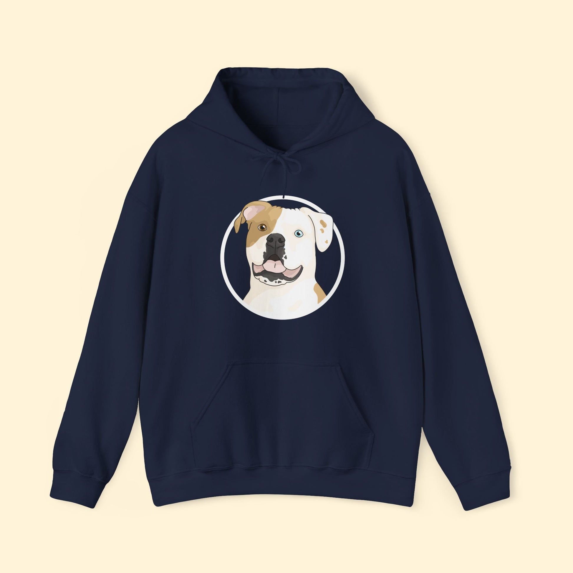 American Bulldog Circle | Hooded Sweatshirt - Detezi Designs - 25956610073204065192