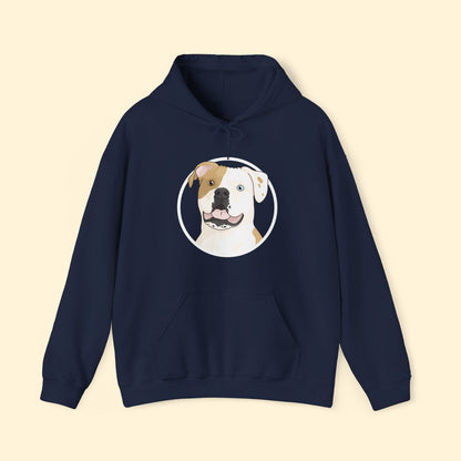 American Bulldog Circle | Hooded Sweatshirt - Detezi Designs - 25956610073204065192