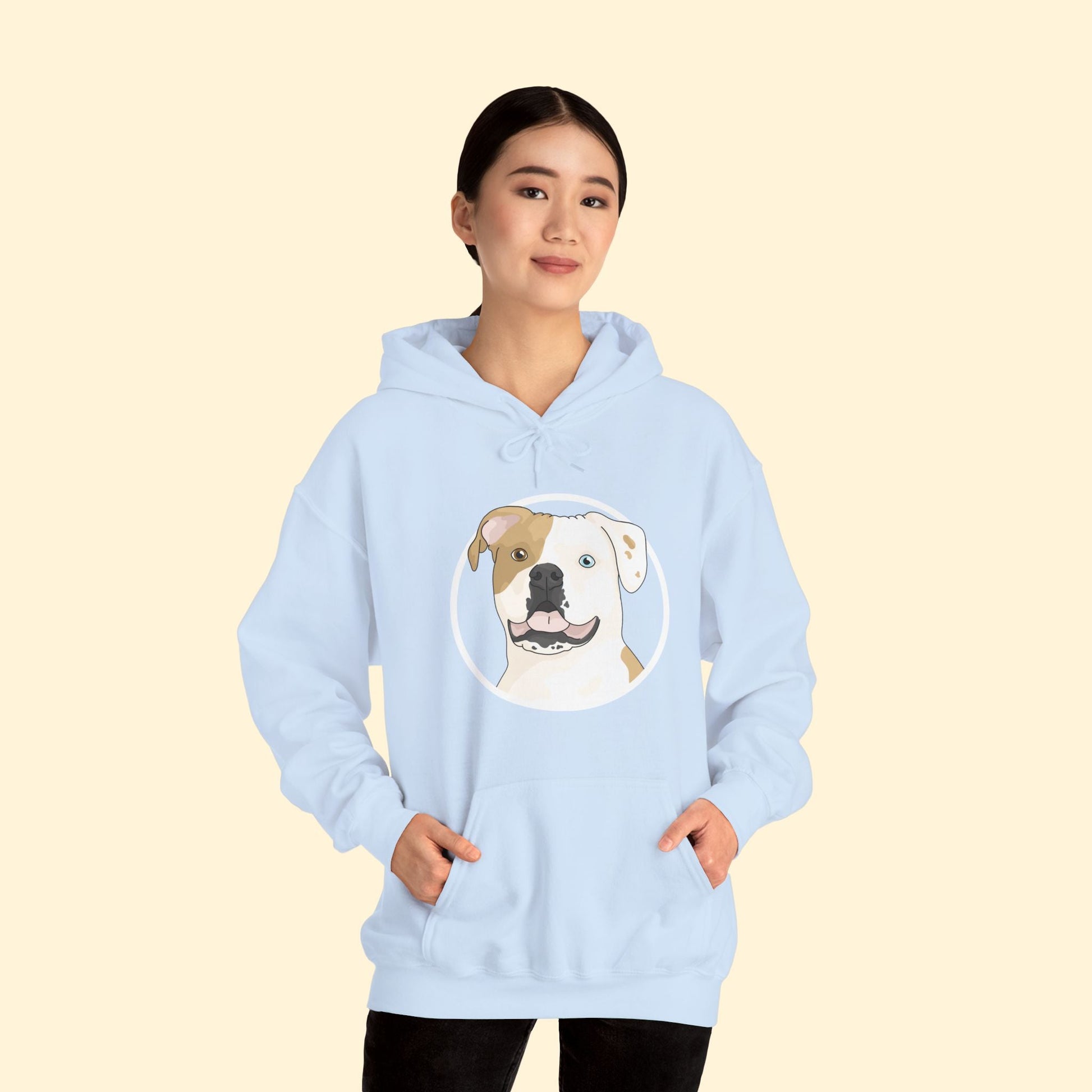 American Bulldog Circle | Hooded Sweatshirt - Detezi Designs - 25956610073204065192