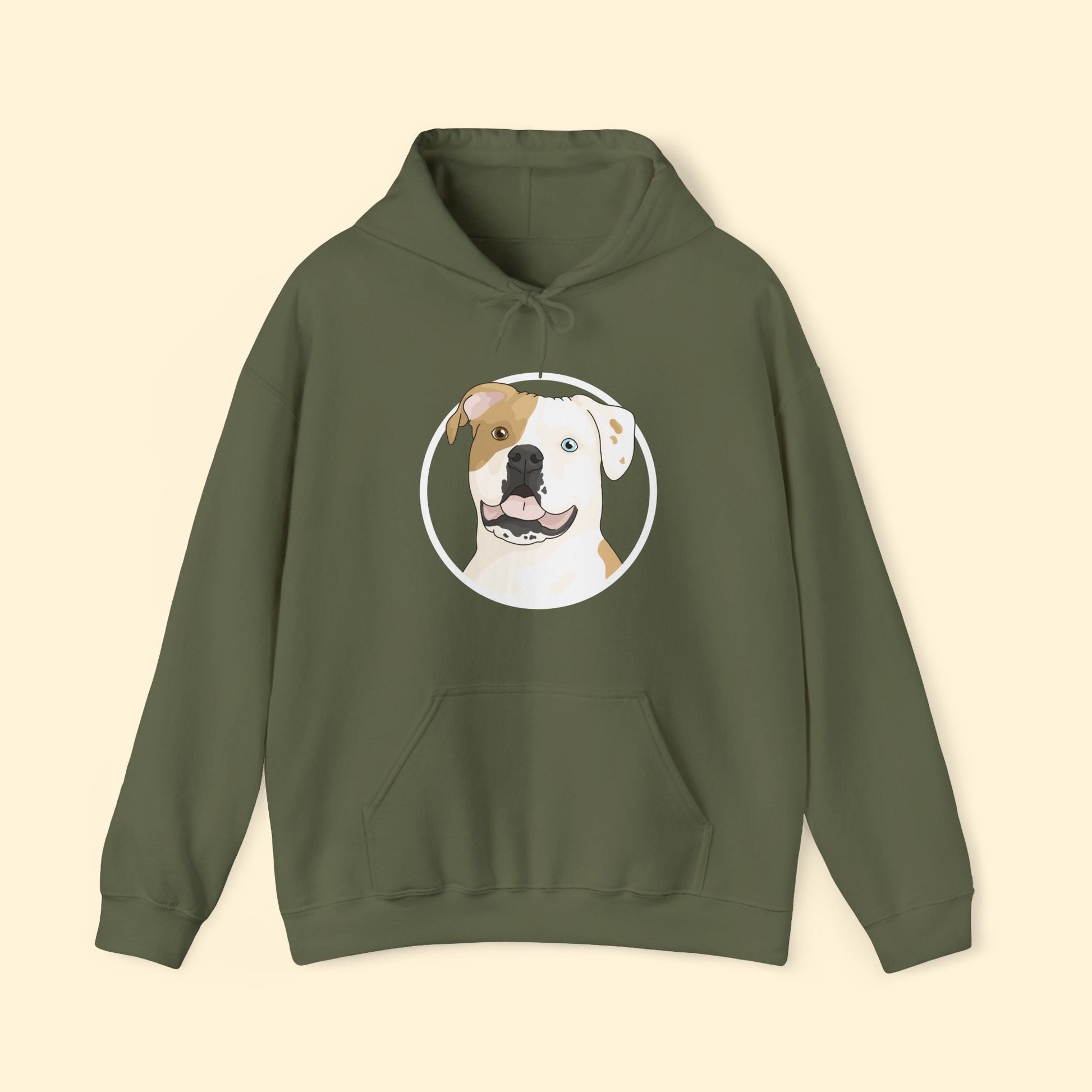 American Bulldog Circle | Hooded Sweatshirt - Detezi Designs - 71467470863890100212