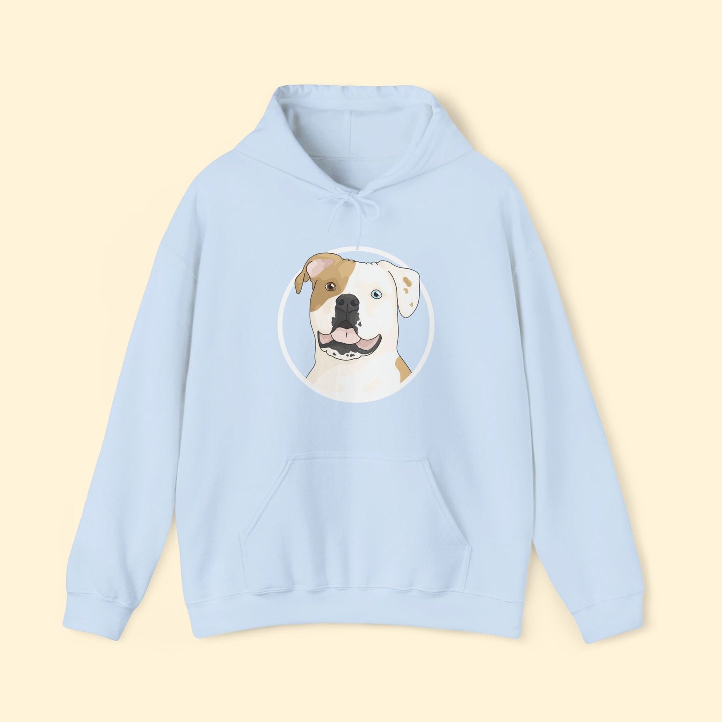 American Bulldog Circle | Hooded Sweatshirt - Detezi Designs - 85855433771495202714