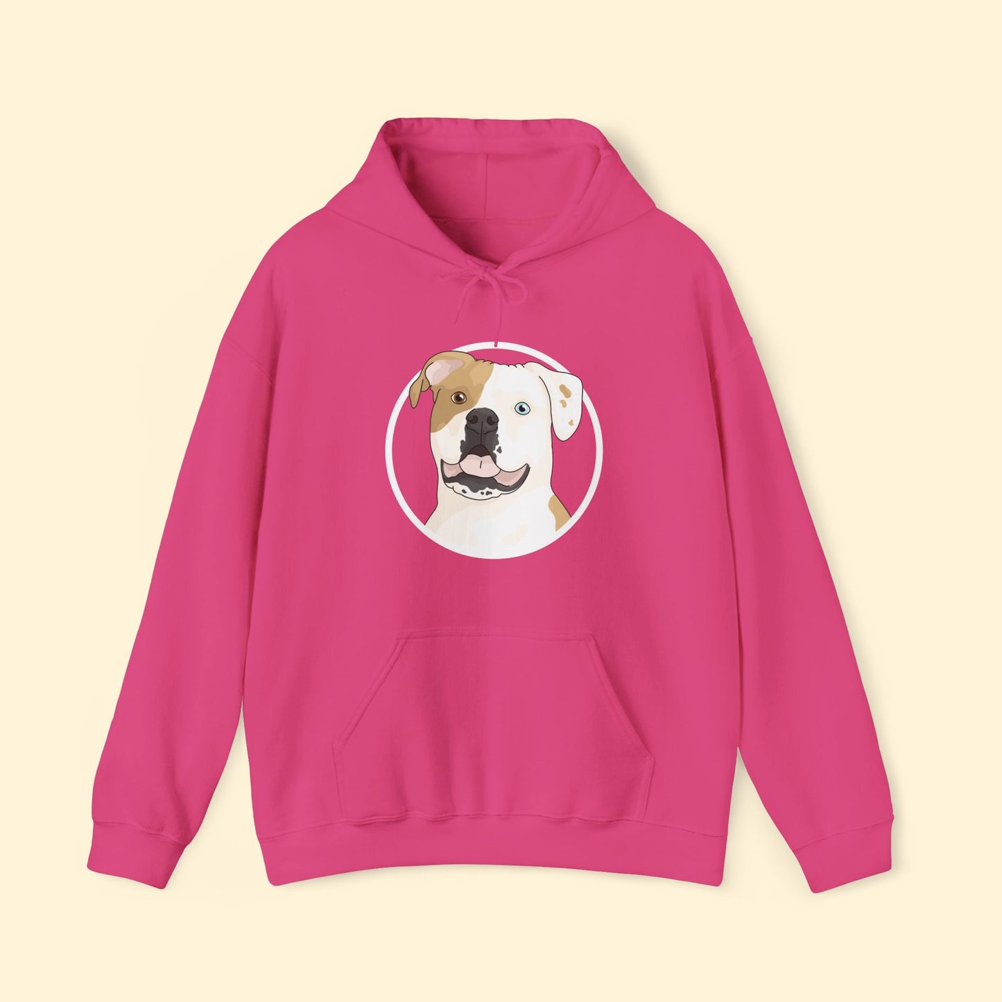 American Bulldog Circle | Hooded Sweatshirt - Detezi Designs - 92035221701611308795