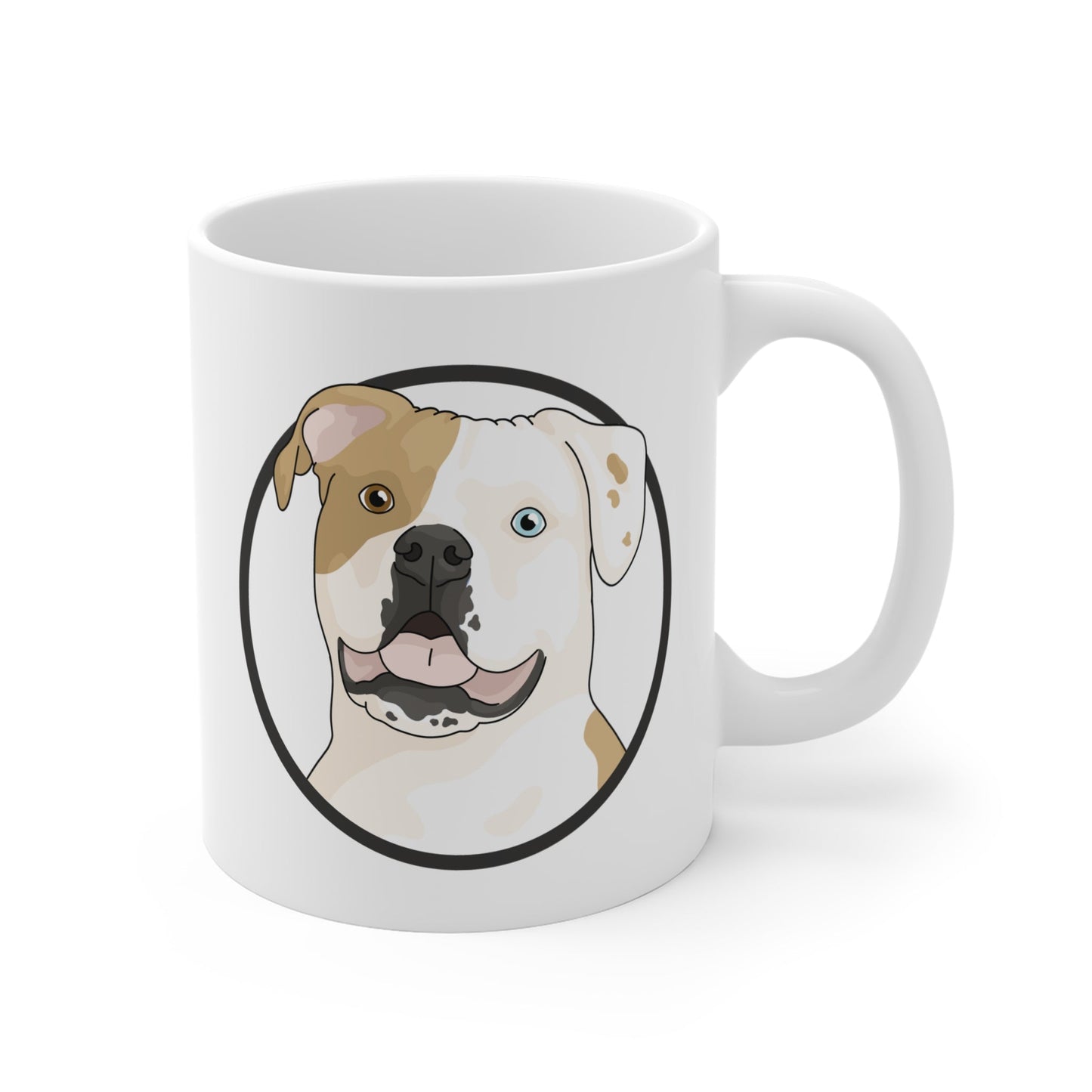 American Bulldog Circle | Mug - Detezi Designs - 22736176225864068707