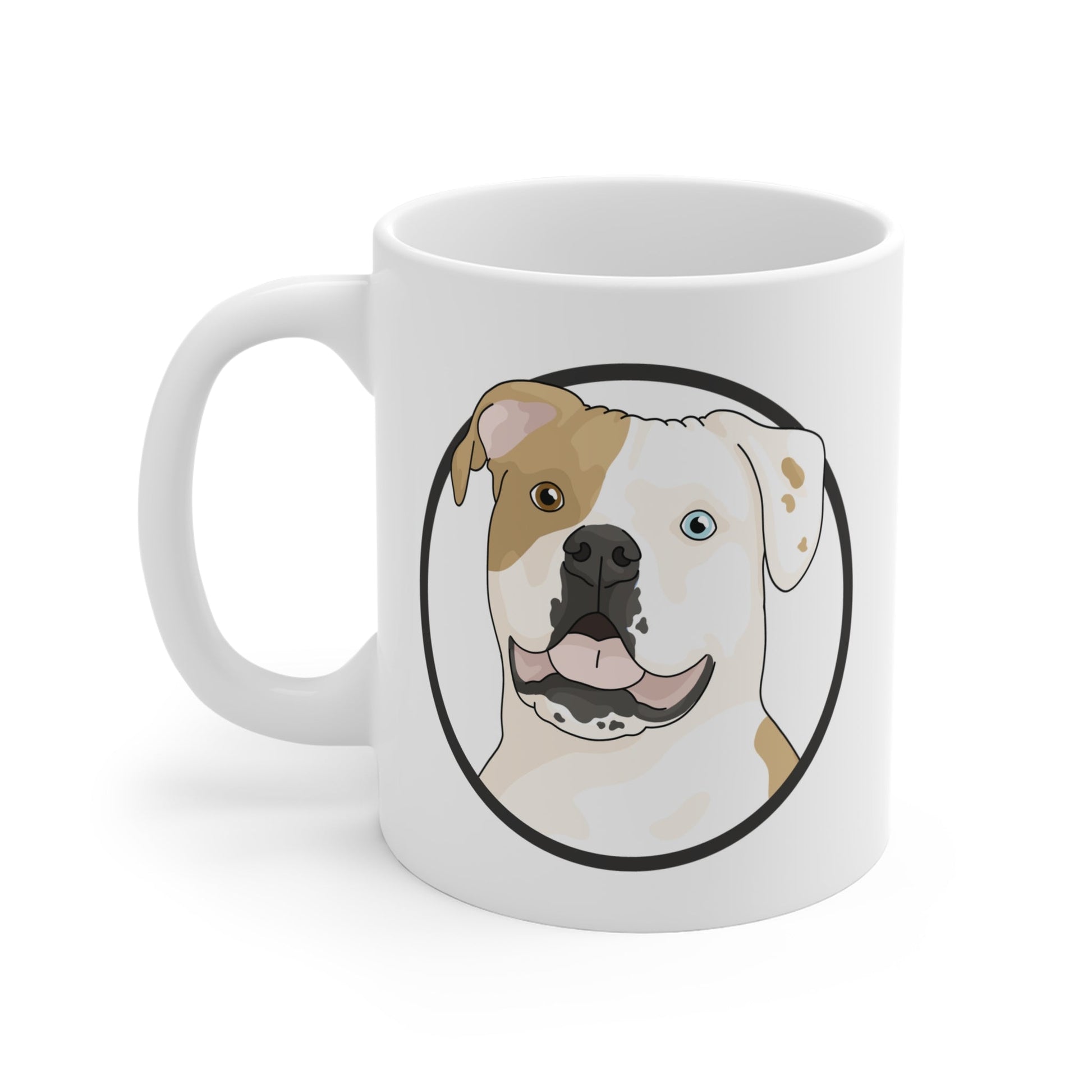 American Bulldog Circle | Mug - Detezi Designs - 22736176225864068707