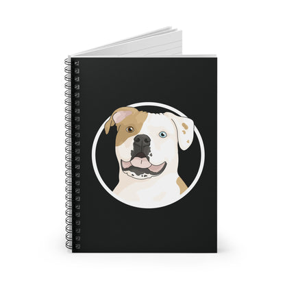 American Bulldog Circle | Spiral Notebook - Detezi Designs - 40965804793951131674