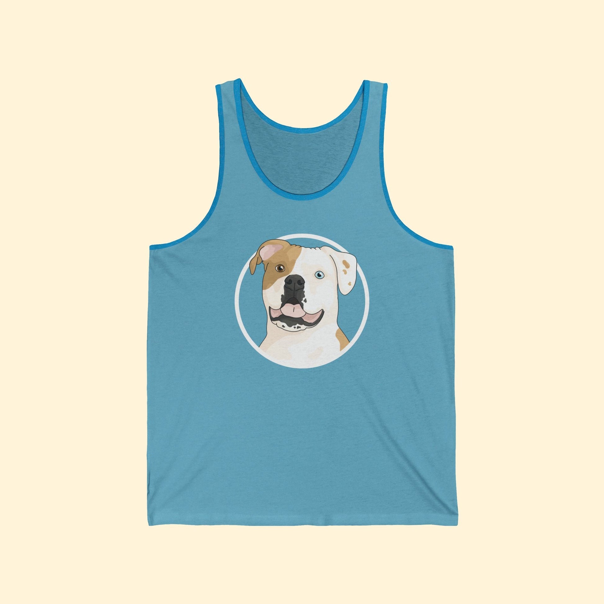American Bulldog Circle | Unisex Tank - Detezi Designs - 22446535408494650955