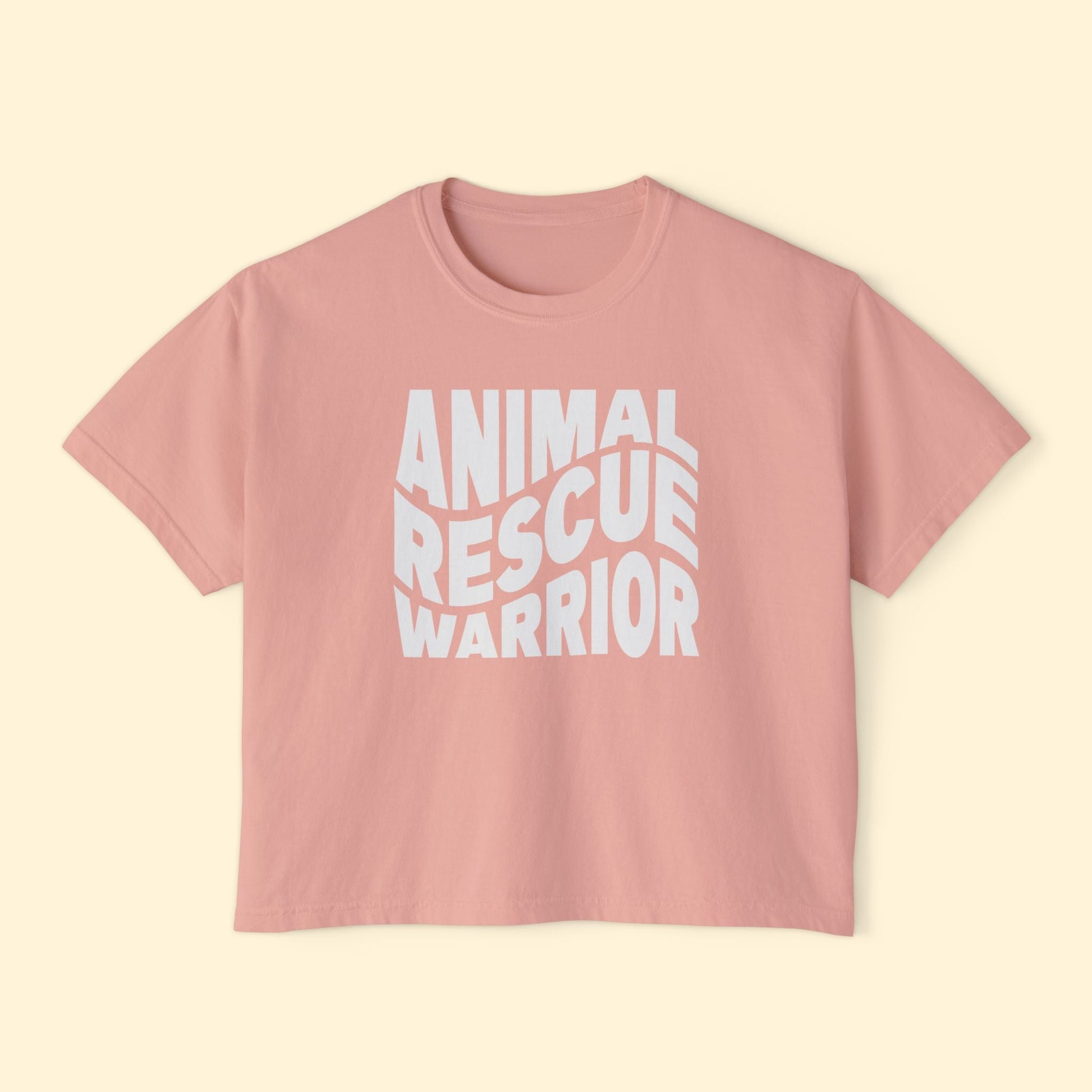 Animal Rescue Warrior | Comfort Colors Boxy Tee - Detezi Designs - 16809294986157454702