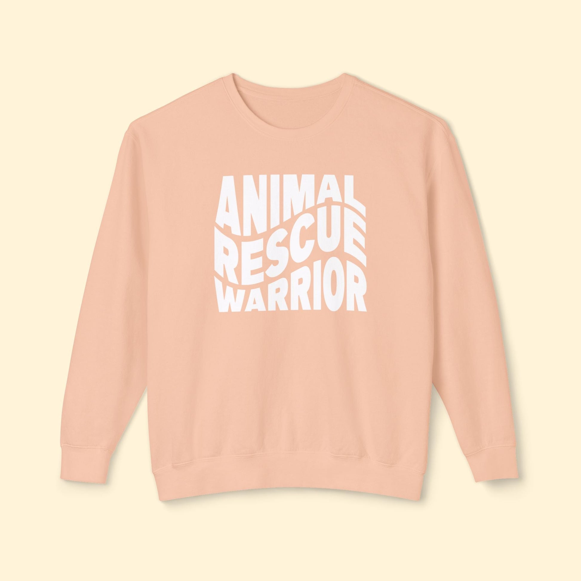 Animal Rescue Warrior | Comfort Colors Crewneck Sweatshirt - Detezi Designs - 19086216866015501264
