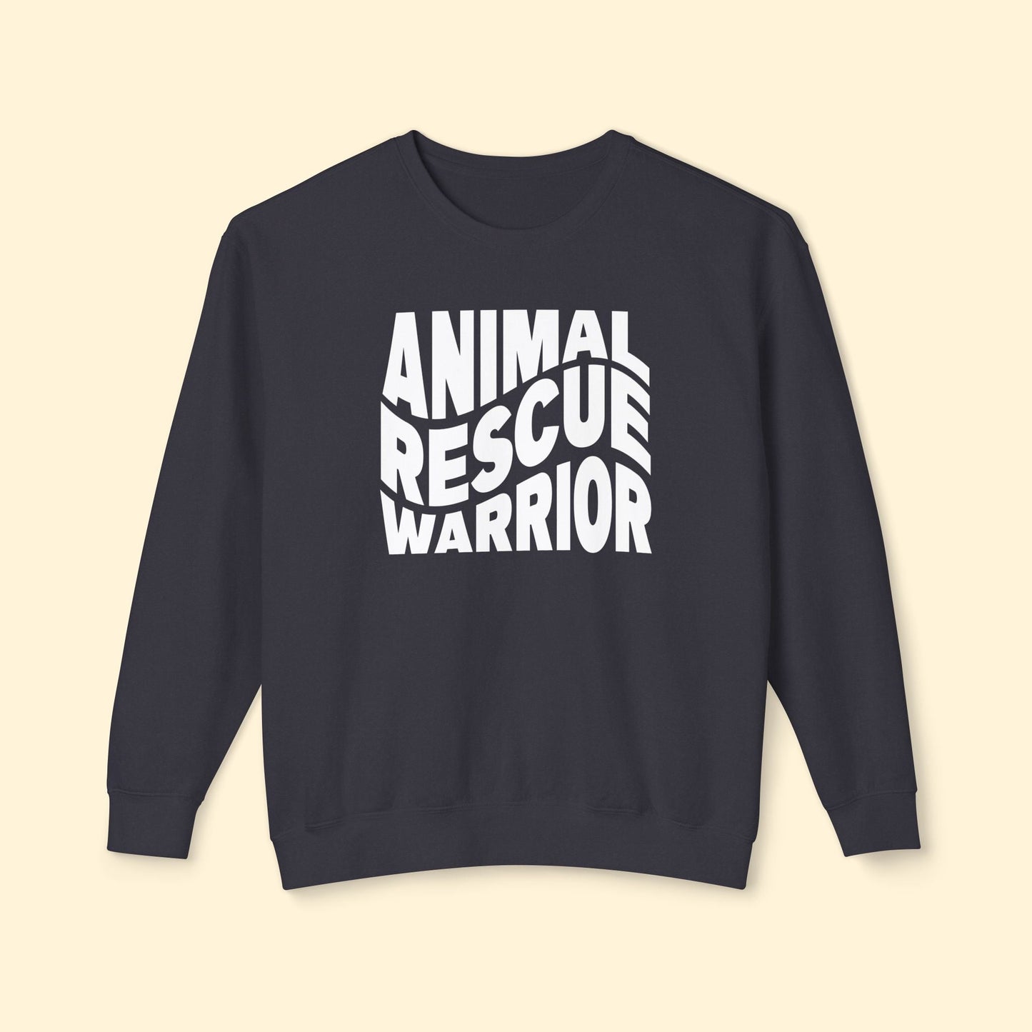 Animal Rescue Warrior | Comfort Colors Crewneck Sweatshirt - Detezi Designs - 24197406823215523611