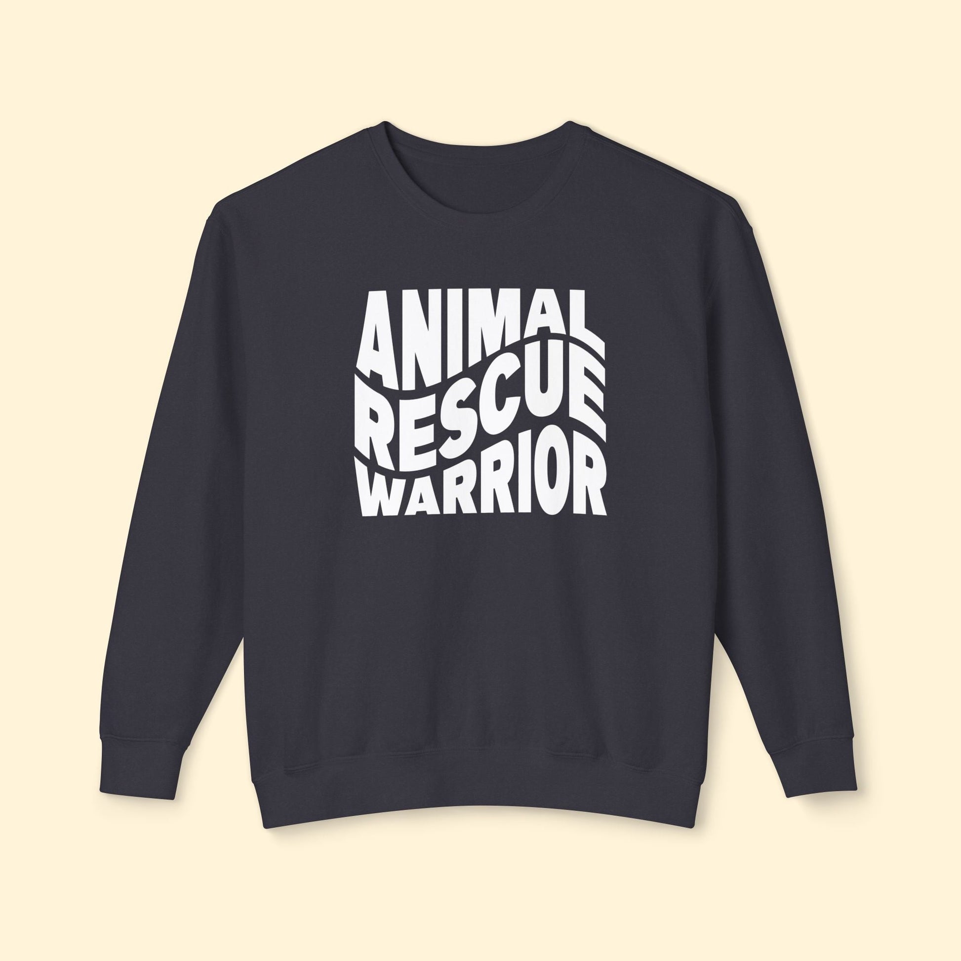 Animal Rescue Warrior | Comfort Colors Crewneck Sweatshirt - Detezi Designs - 24197406823215523611