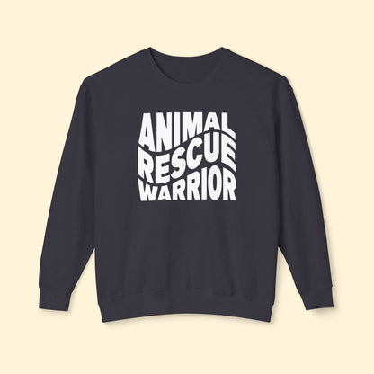 Animal Rescue Warrior | Comfort Colors Crewneck Sweatshirt - Detezi Designs - 24197406823215523611