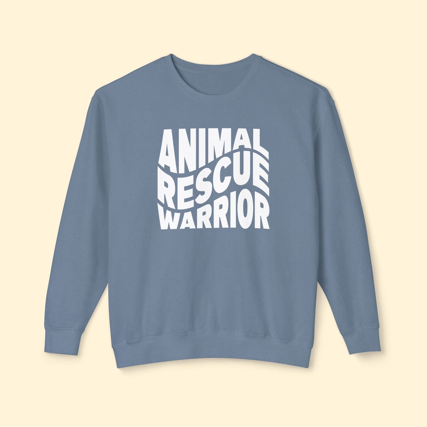 Animal Rescue Warrior | Comfort Colors Crewneck Sweatshirt - Detezi Designs - 69289835413547024867