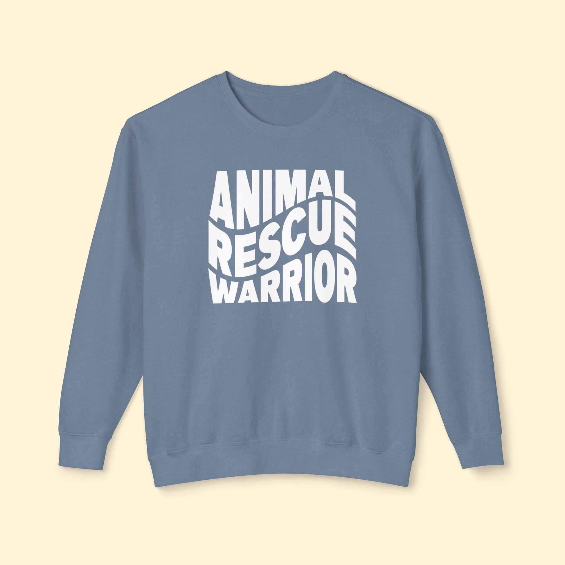 Animal Rescue Warrior | Comfort Colors Crewneck Sweatshirt - Detezi Designs - 69289835413547024867