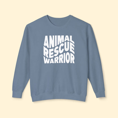 Animal Rescue Warrior | Comfort Colors Crewneck Sweatshirt - Detezi Designs - 69289835413547024867