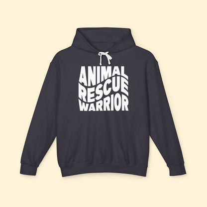 Animal Rescue Warrior | Comfort Colors Hooded Sweatshirt - Detezi Designs - 10695064207329199621