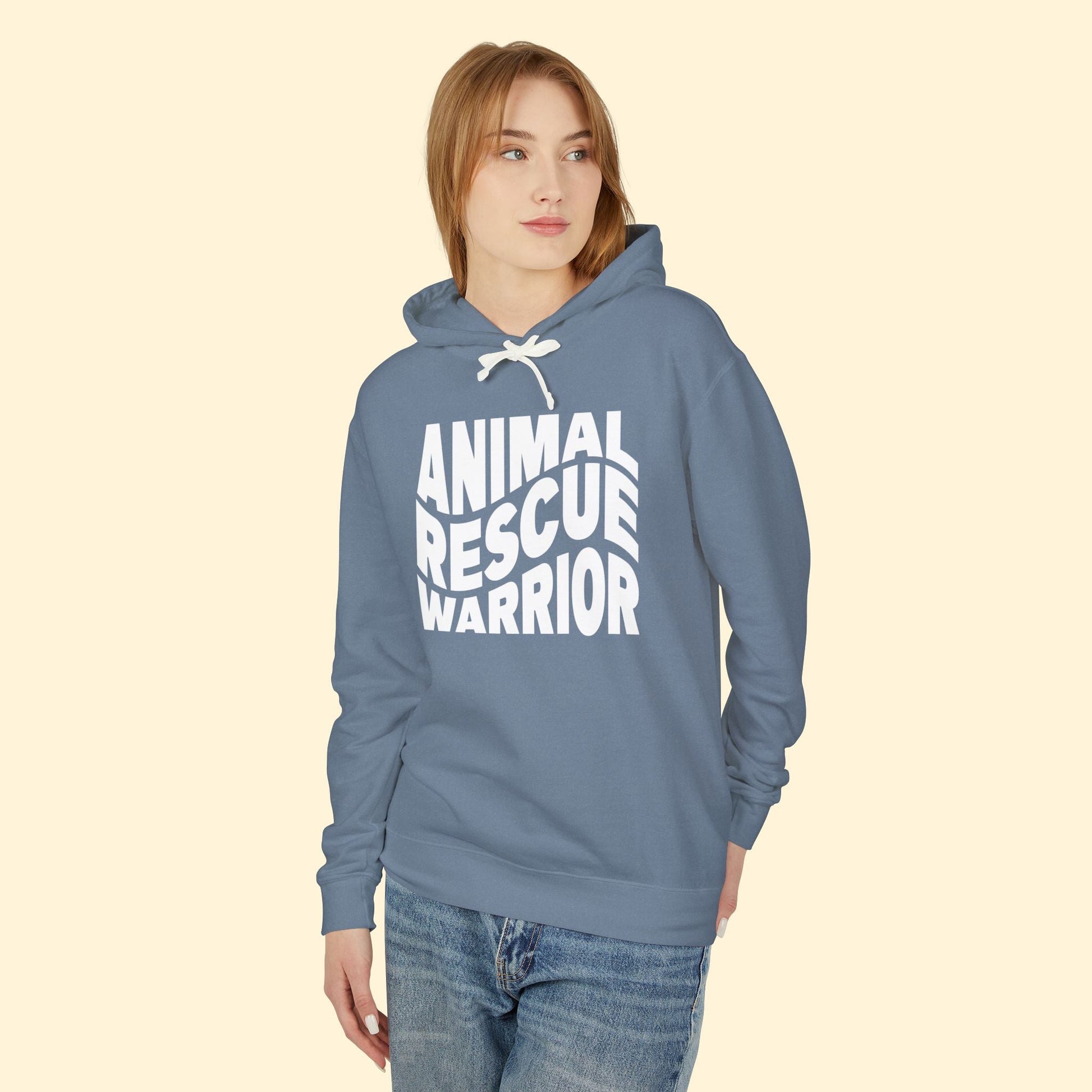 Animal Rescue Warrior | Comfort Colors Hooded Sweatshirt - Detezi Designs - 29321831082371822062