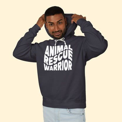 Animal Rescue Warrior | Comfort Colors Hooded Sweatshirt - Detezi Designs - 51747943989799681248