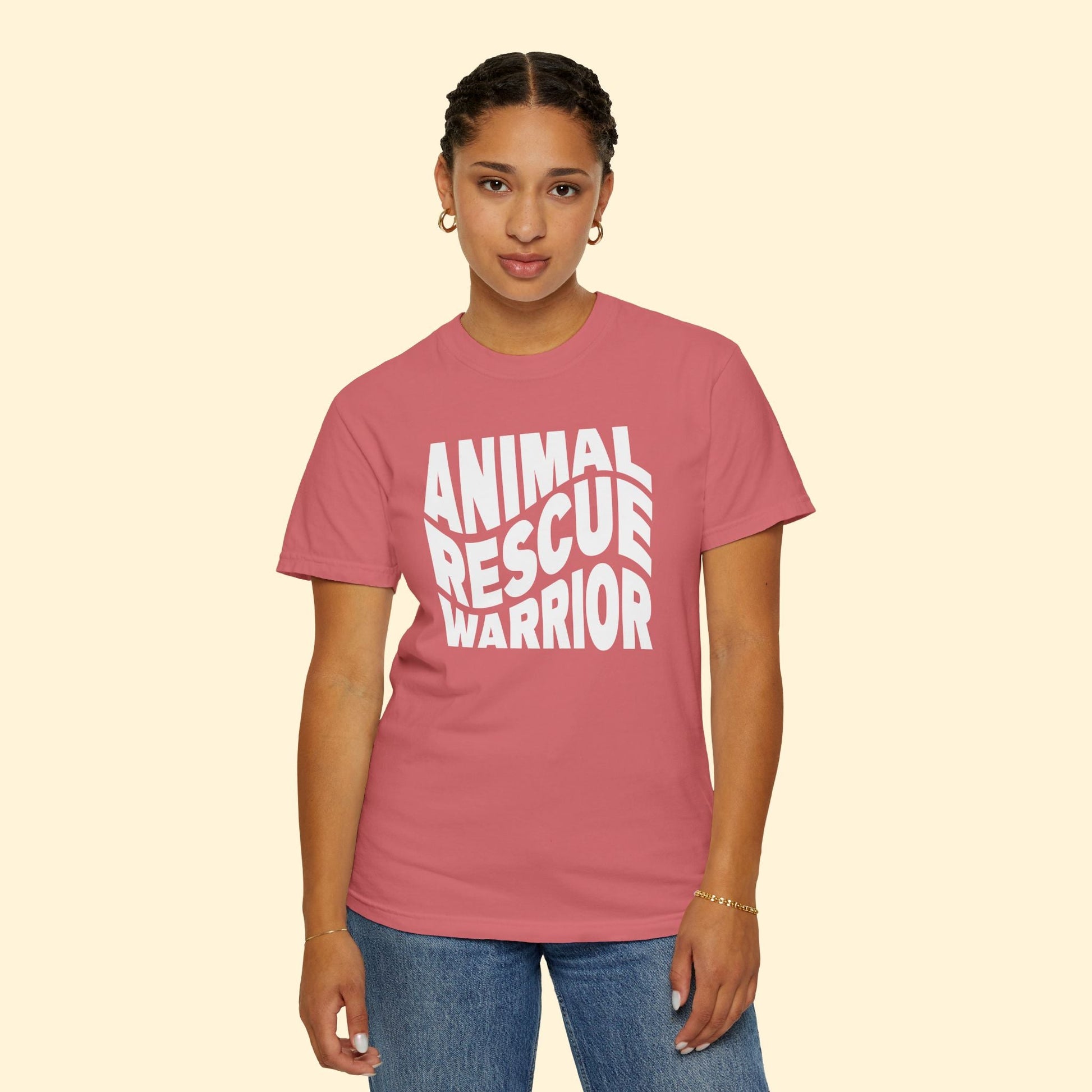 Animal Rescue Warrior | Comfort Colors Unisex T-shirt - Detezi Designs - 38671056538480751203