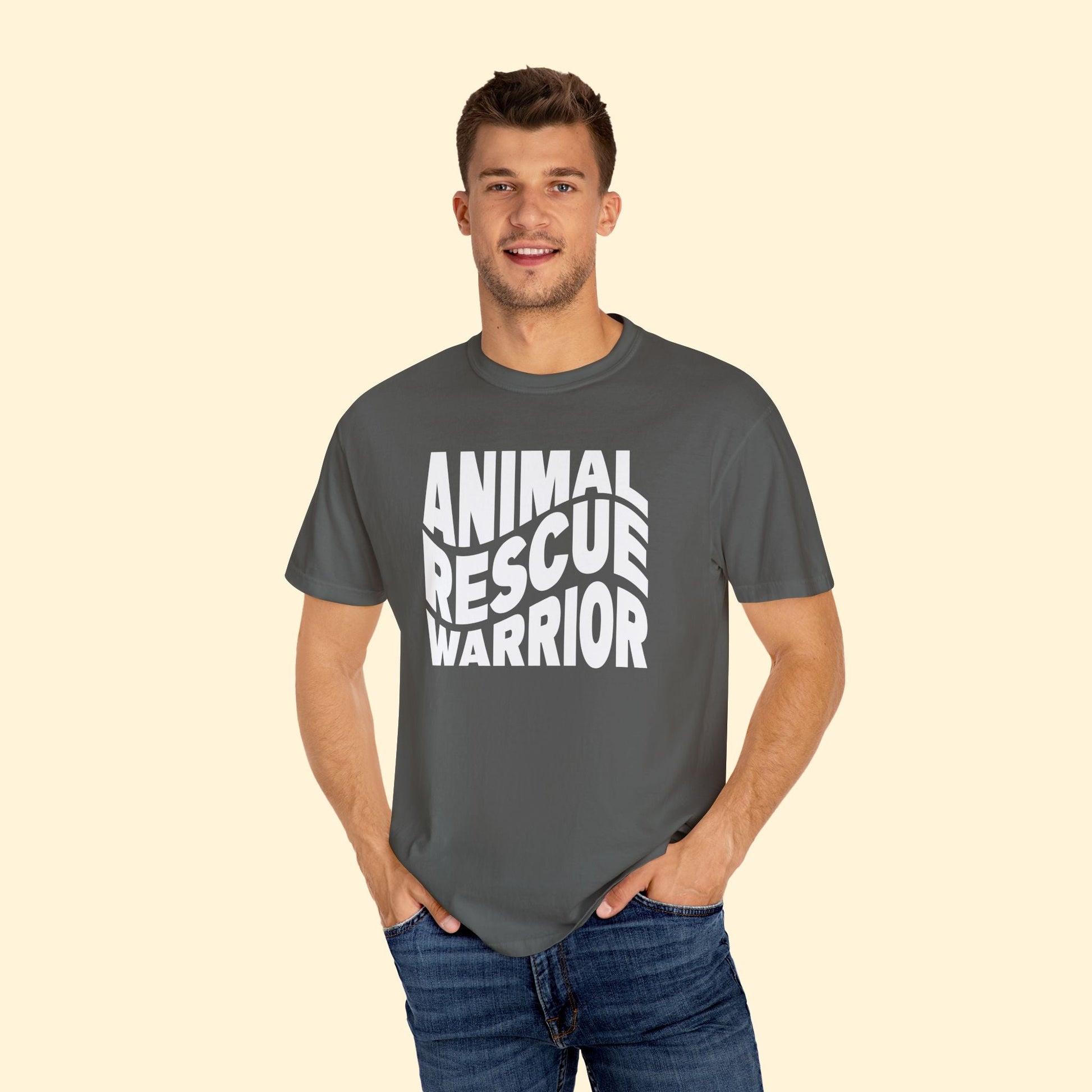 Animal Rescue Warrior | Comfort Colors Unisex T-shirt - Detezi Designs - 38671056538480751203