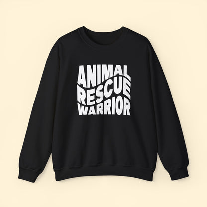 Animal Rescue Warrior | Crewneck Sweatshirt - Detezi Designs - 16020683802513287523