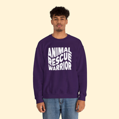 Animal Rescue Warrior | Crewneck Sweatshirt - Detezi Designs - 21891219842153621479