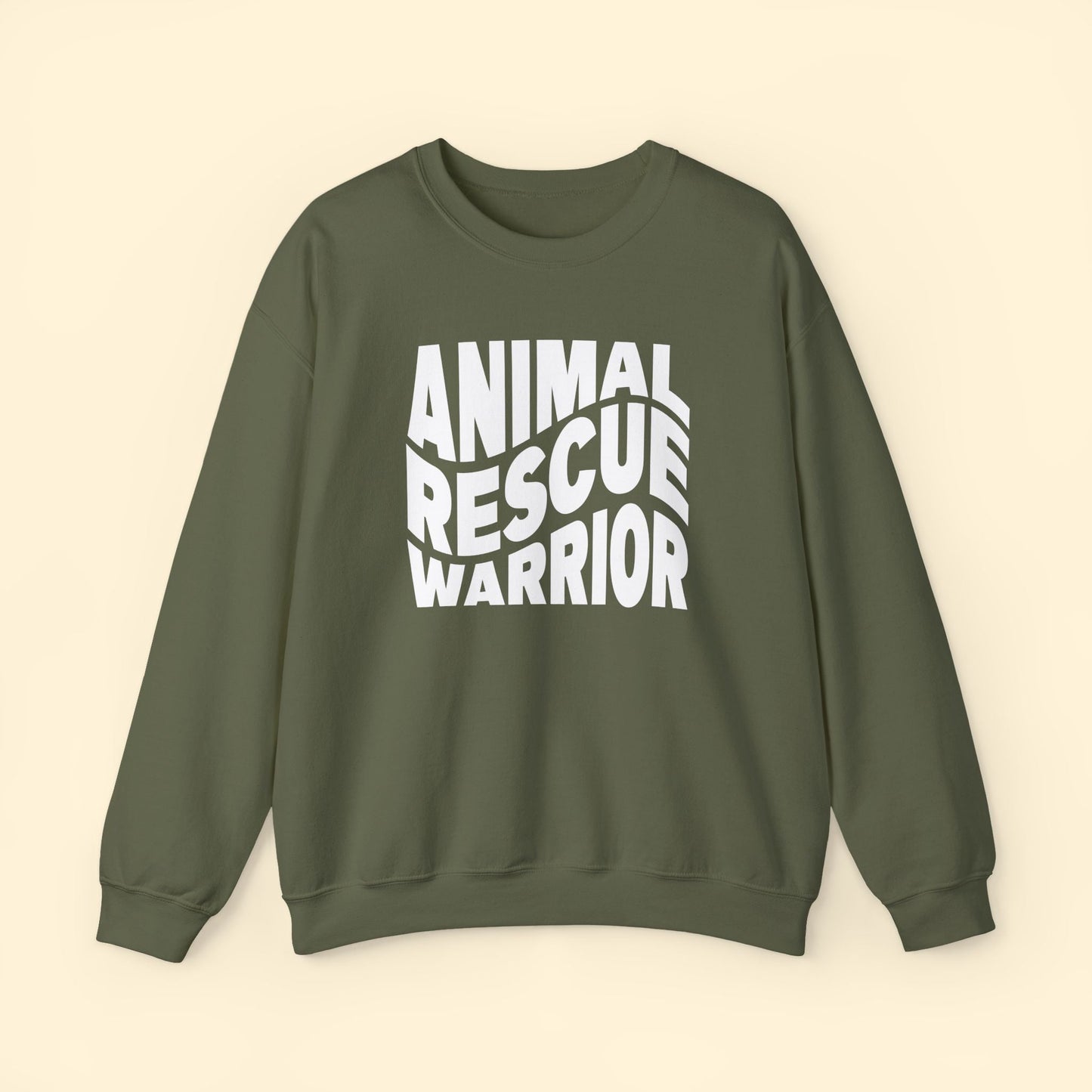 Animal Rescue Warrior | Crewneck Sweatshirt - Detezi Designs - 40780731361399735554
