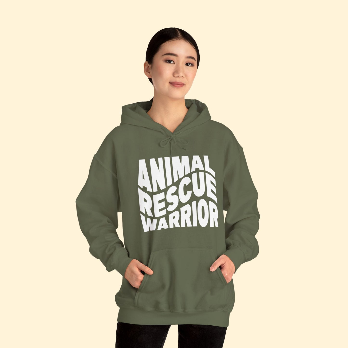 Animal Rescue Warrior | Hooded Sweatshirt - Detezi Designs - 16499137883473325511