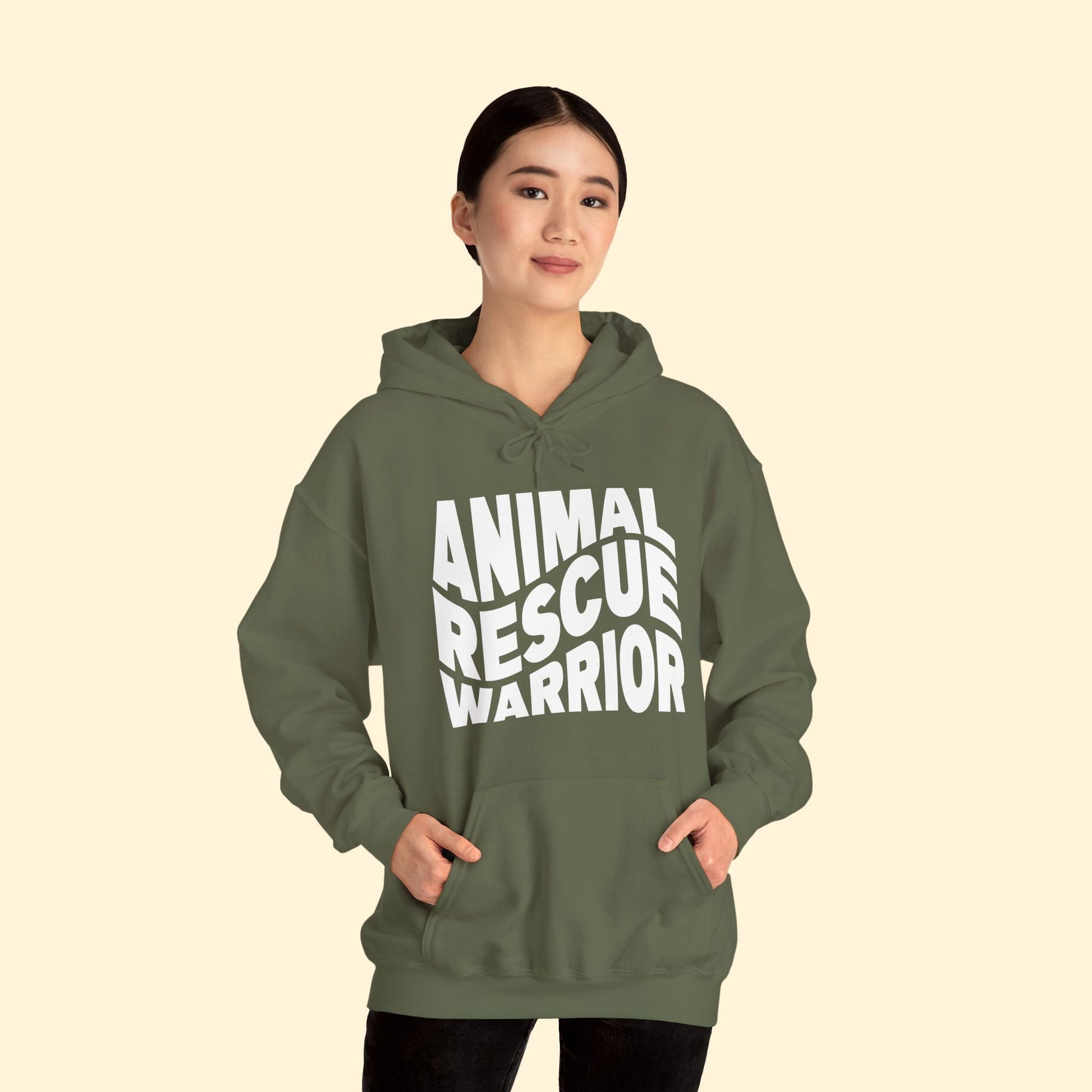 Animal Rescue Warrior | Hooded Sweatshirt - Detezi Designs - 16499137883473325511